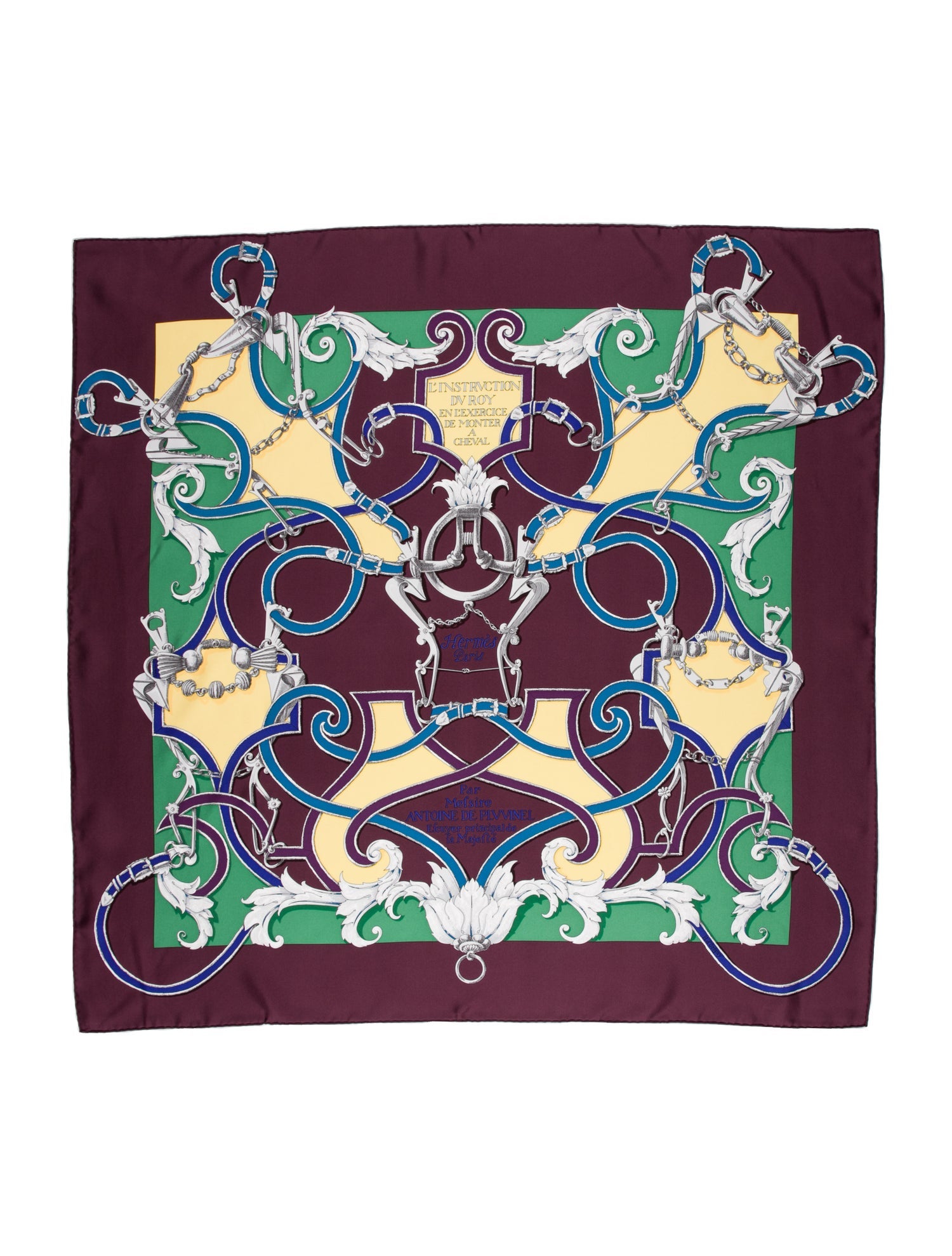 Hermès L'Instruction du Roy Silk Scarf
