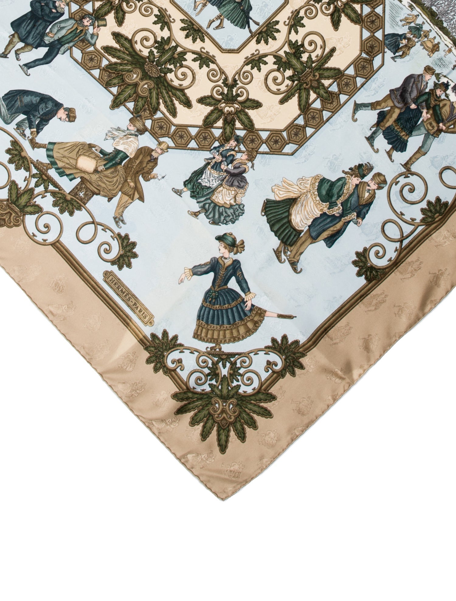 Hermès Joies D'Hiver Jacquard Silk Scarf