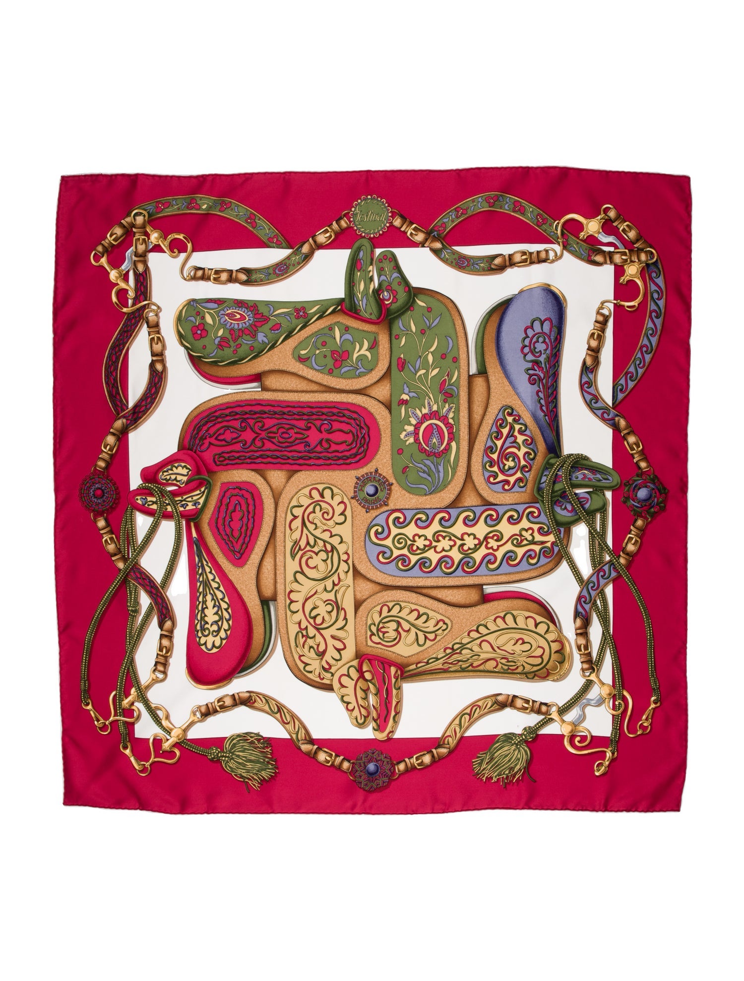Hermès Festival des Amazones Silk Scarf