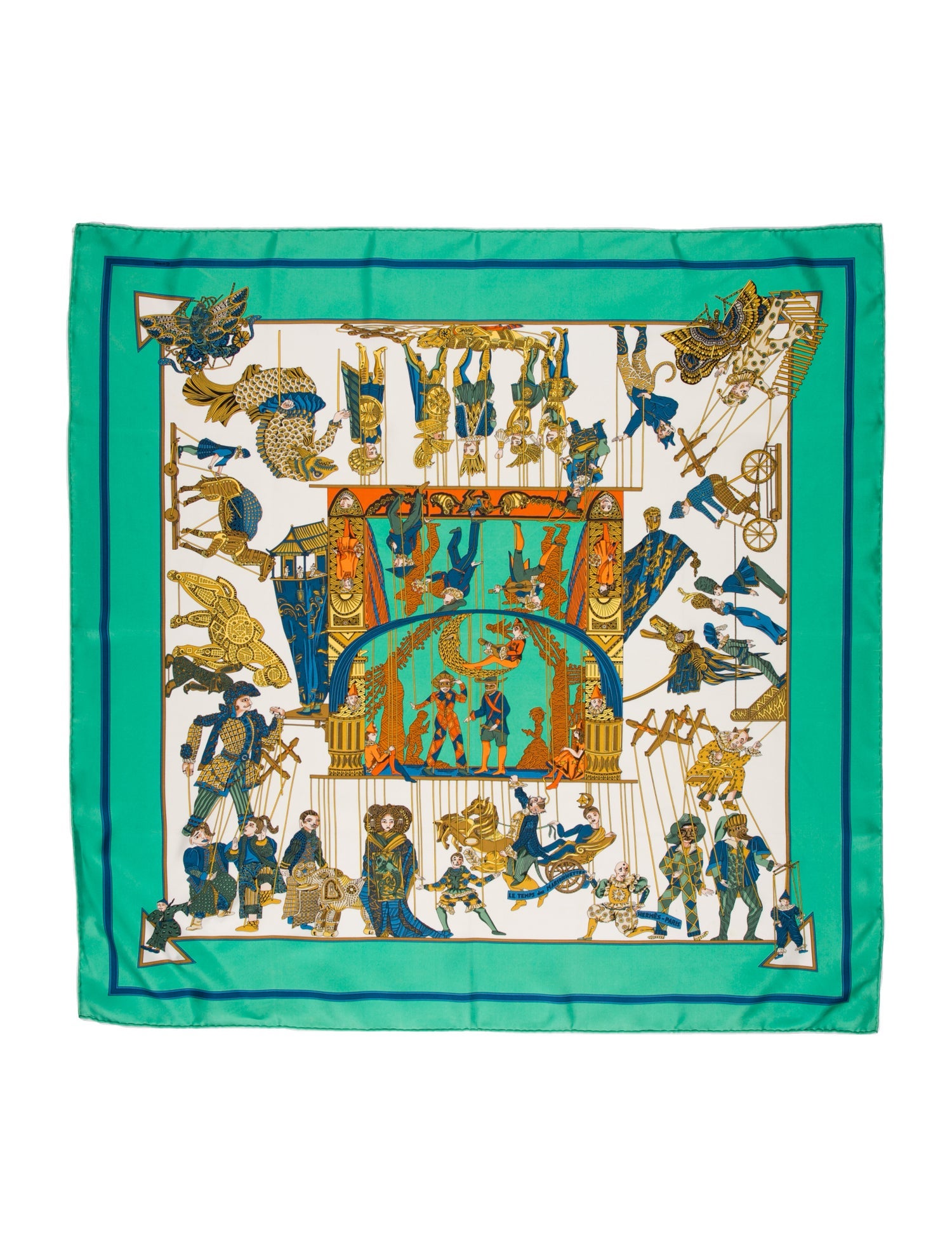 Hermès Le Temps des Marionnettes Silk Scarf