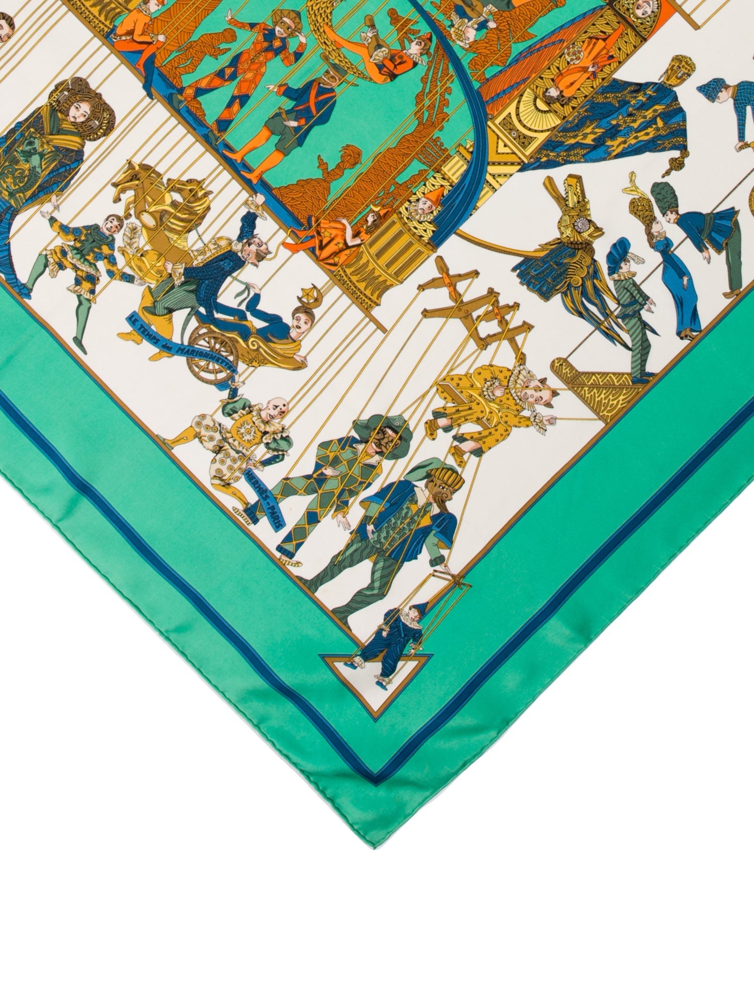 Hermès Le Temps des Marionnettes Silk Scarf