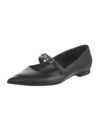 Hermès Kelly Leather Mary Jane Flats