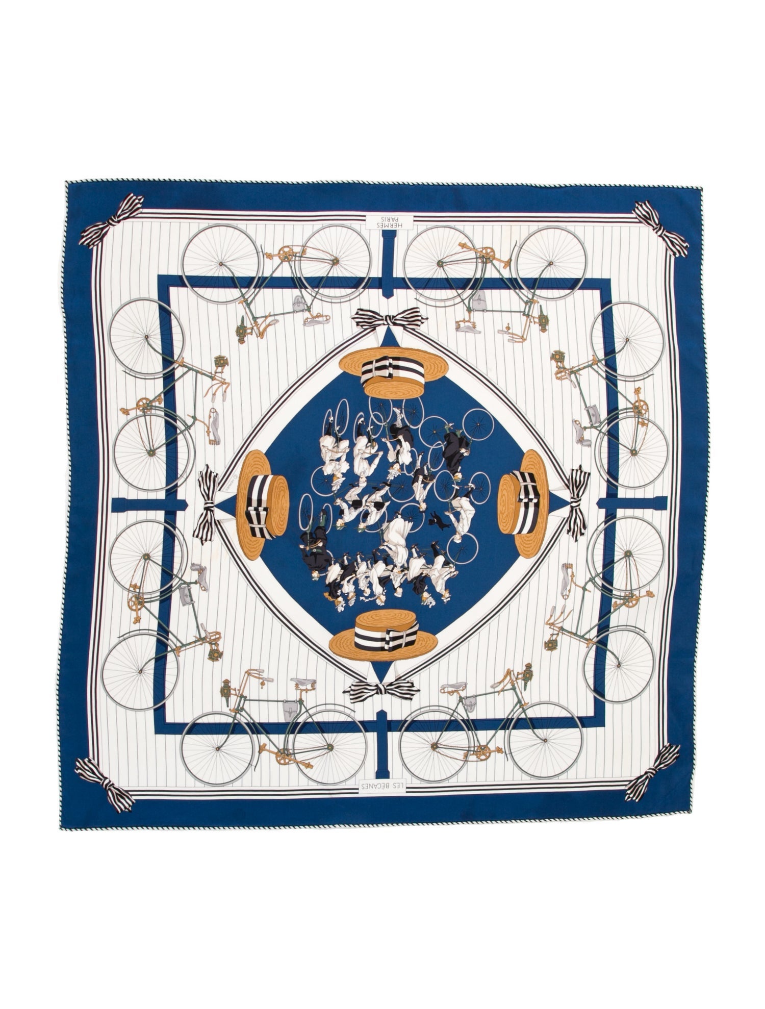 Hermès Les Becanes Silk Scarf