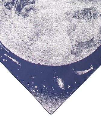 Hermès Clair De Lune Double Face Silk Scarf