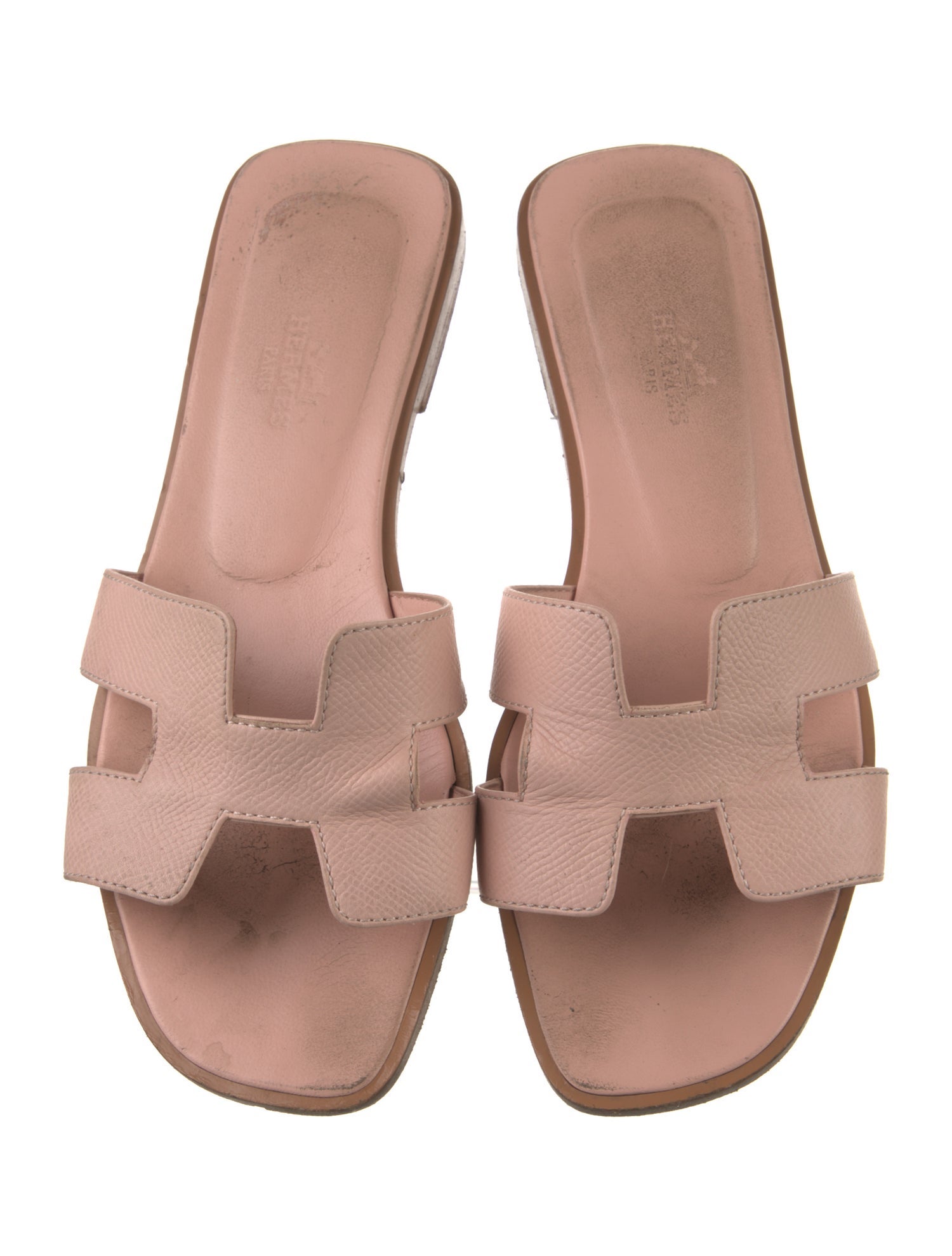 Oran Leather Slides