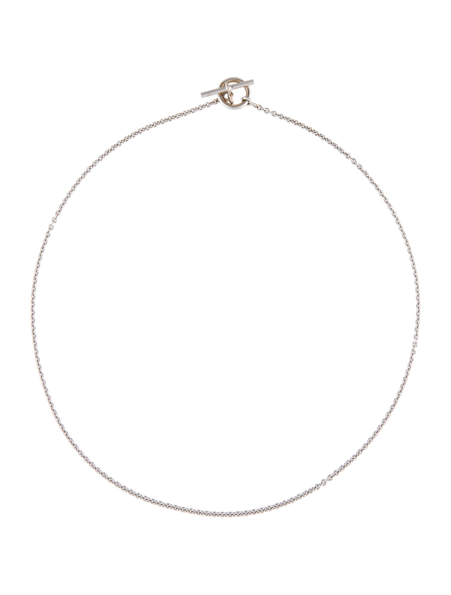 Hermès 18K Toggle Clasp Chain Necklace