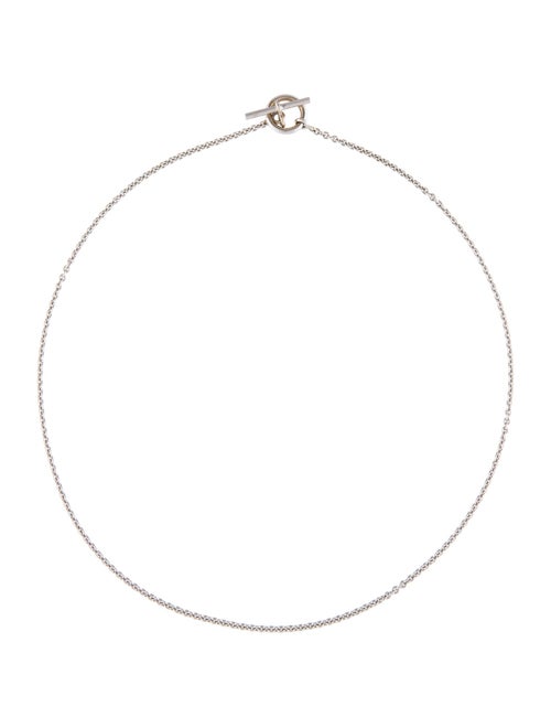 Hermès 18K Toggle Clasp Chain Necklace