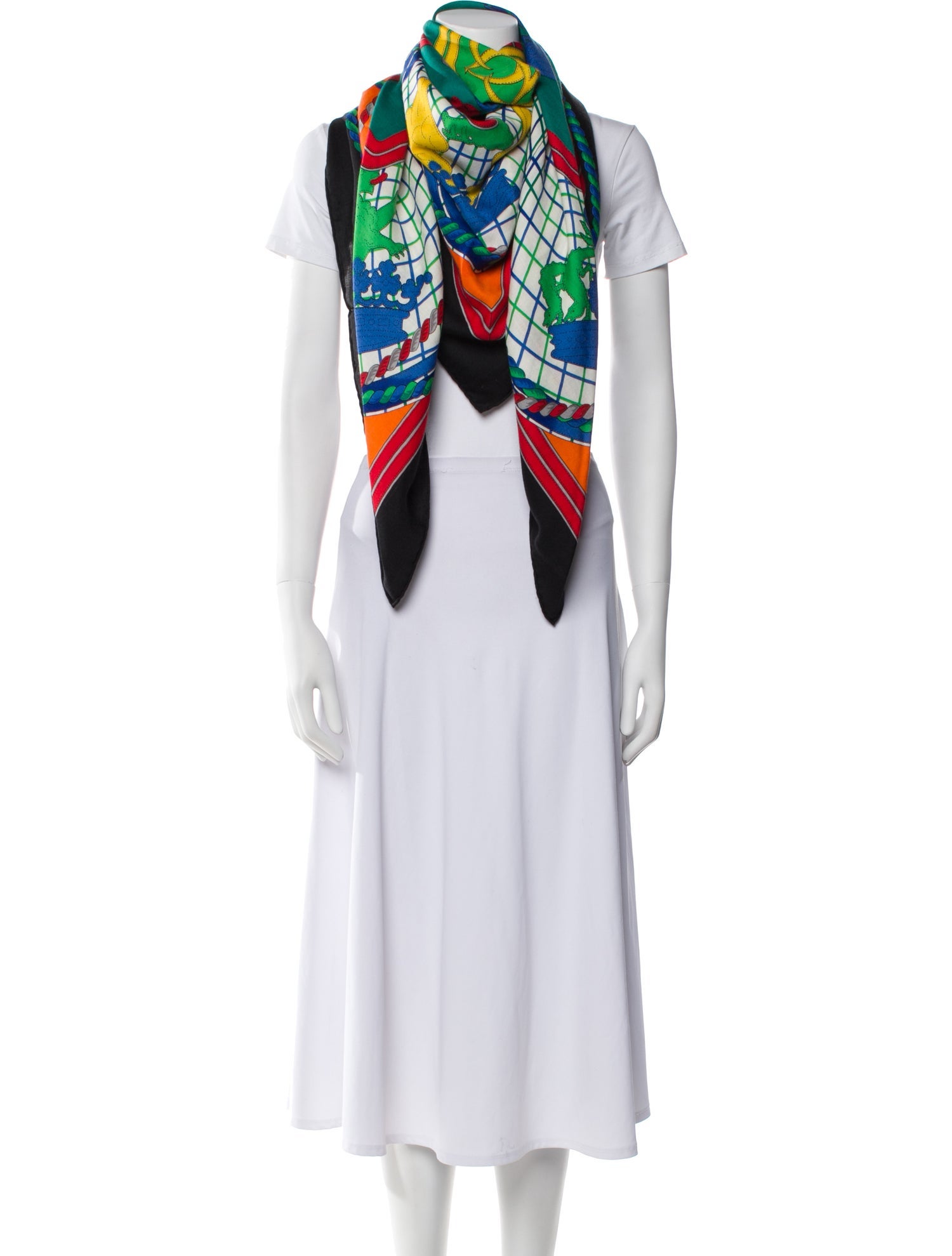 Hermès Grande Tenue Cashmere Shawl