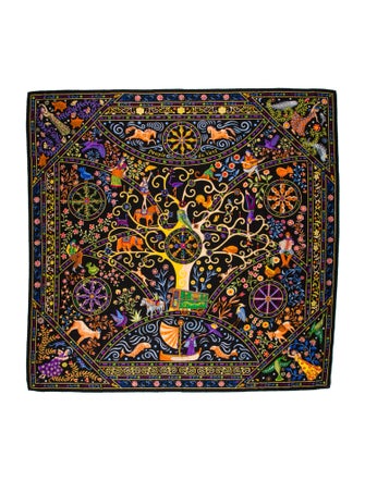 Hermès Peuple du Vent Cashmere Shawl