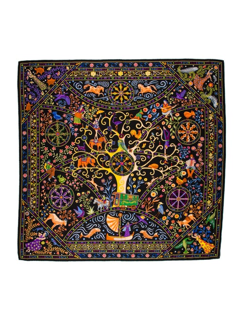 Hermès Peuple du Vent Cashmere Shawl