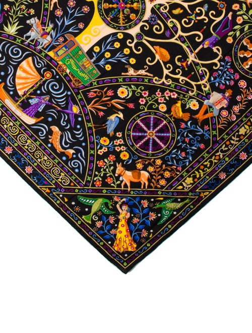 Hermès Peuple du Vent Cashmere Shawl