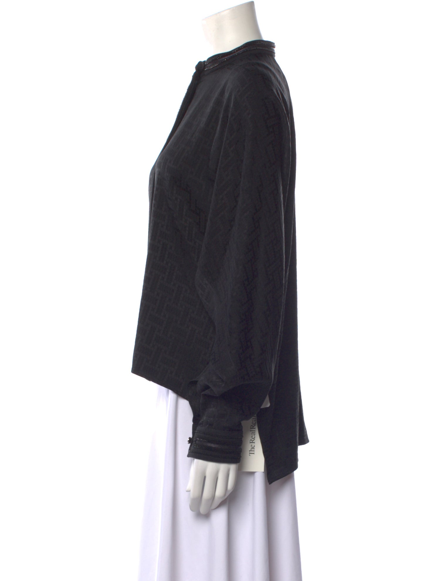 Hermès 2024 Mosaique Long Sleeve Button-Up Top w/ Tags