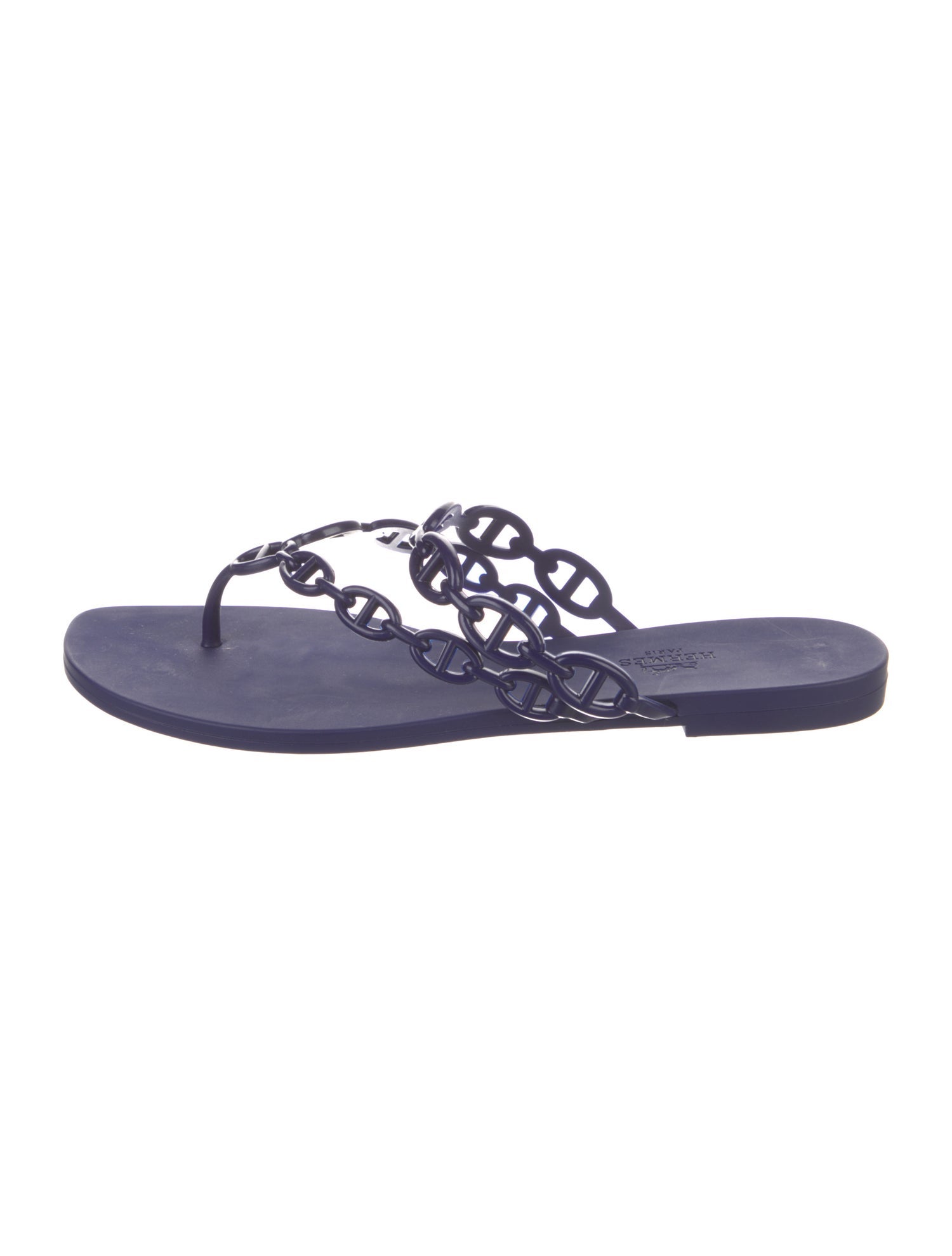 Hermès Island Chaîne d'Ancre Insignia Flip Flops