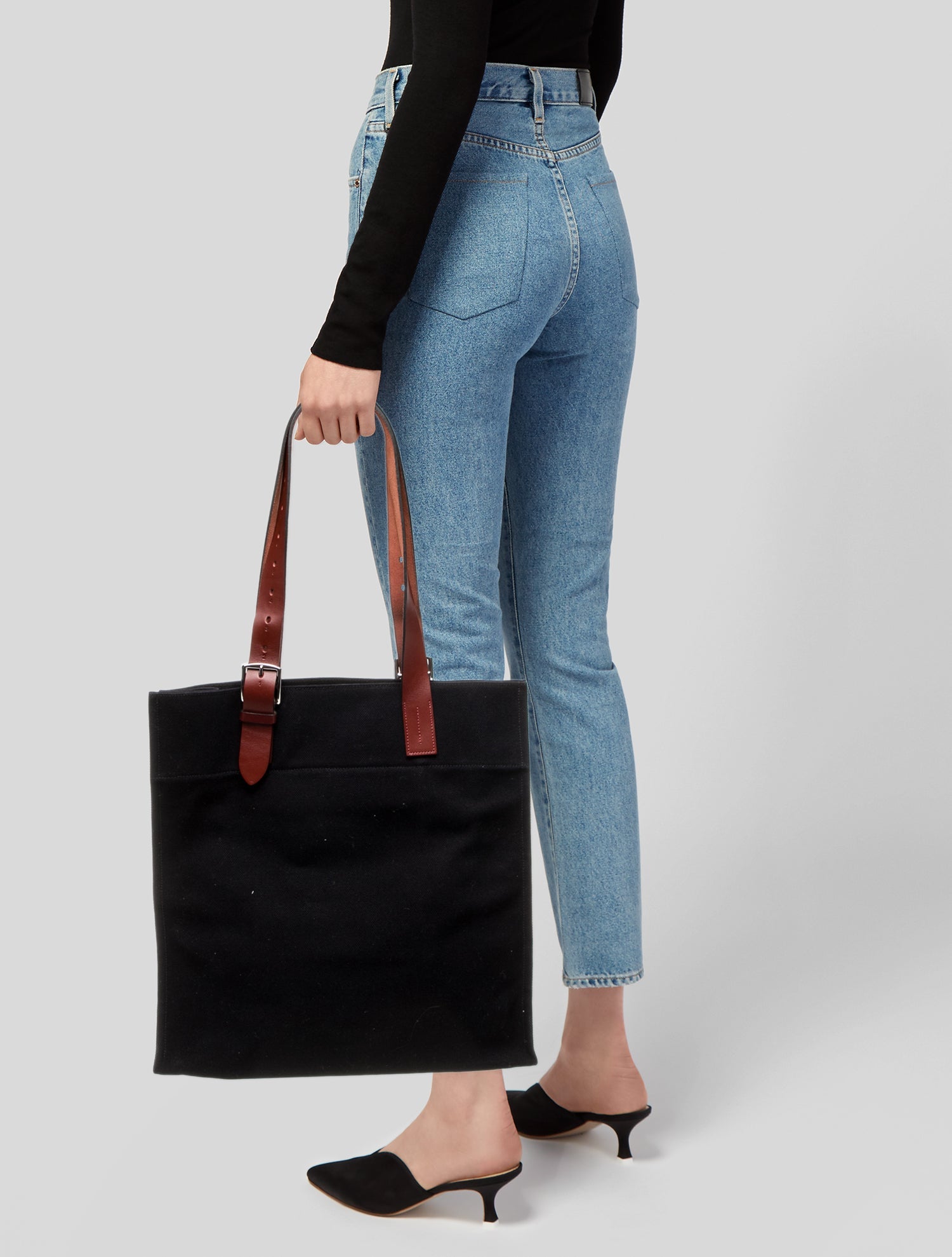 Hermès Toile Etrivière Shopping Tote