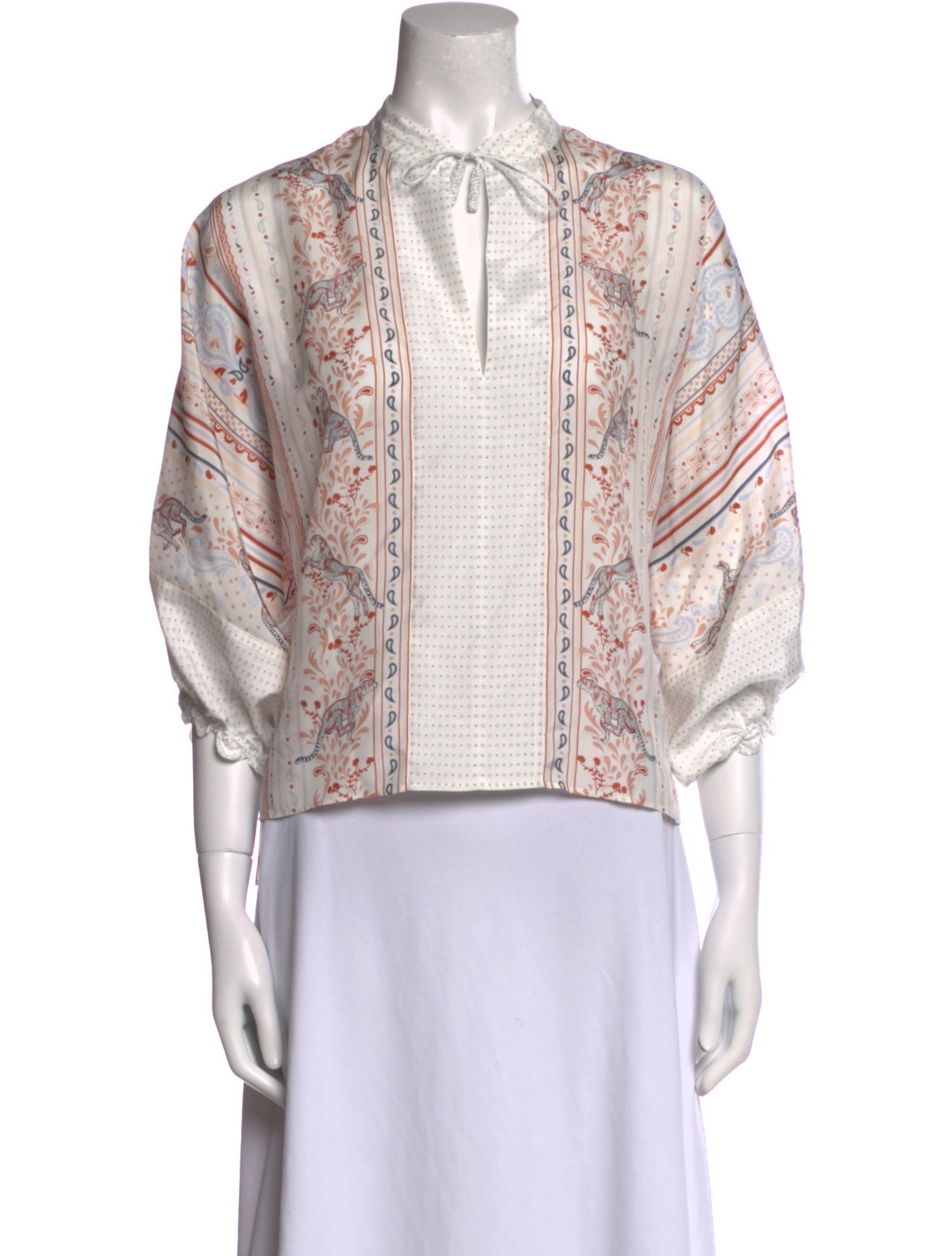 Hermès 2025 Guepards et Palmettes Crop Top