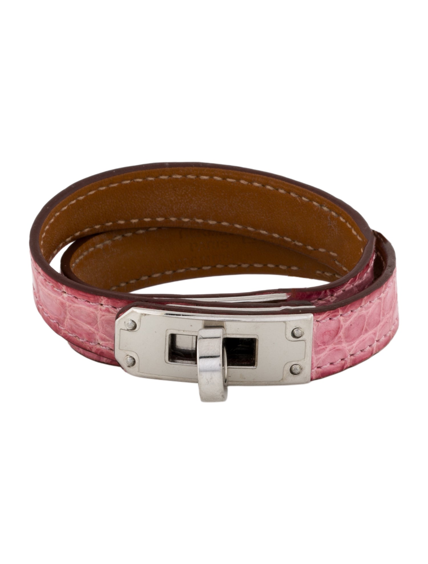 Hermès Crocodile Kelly Double Tour Wrap Bracelet