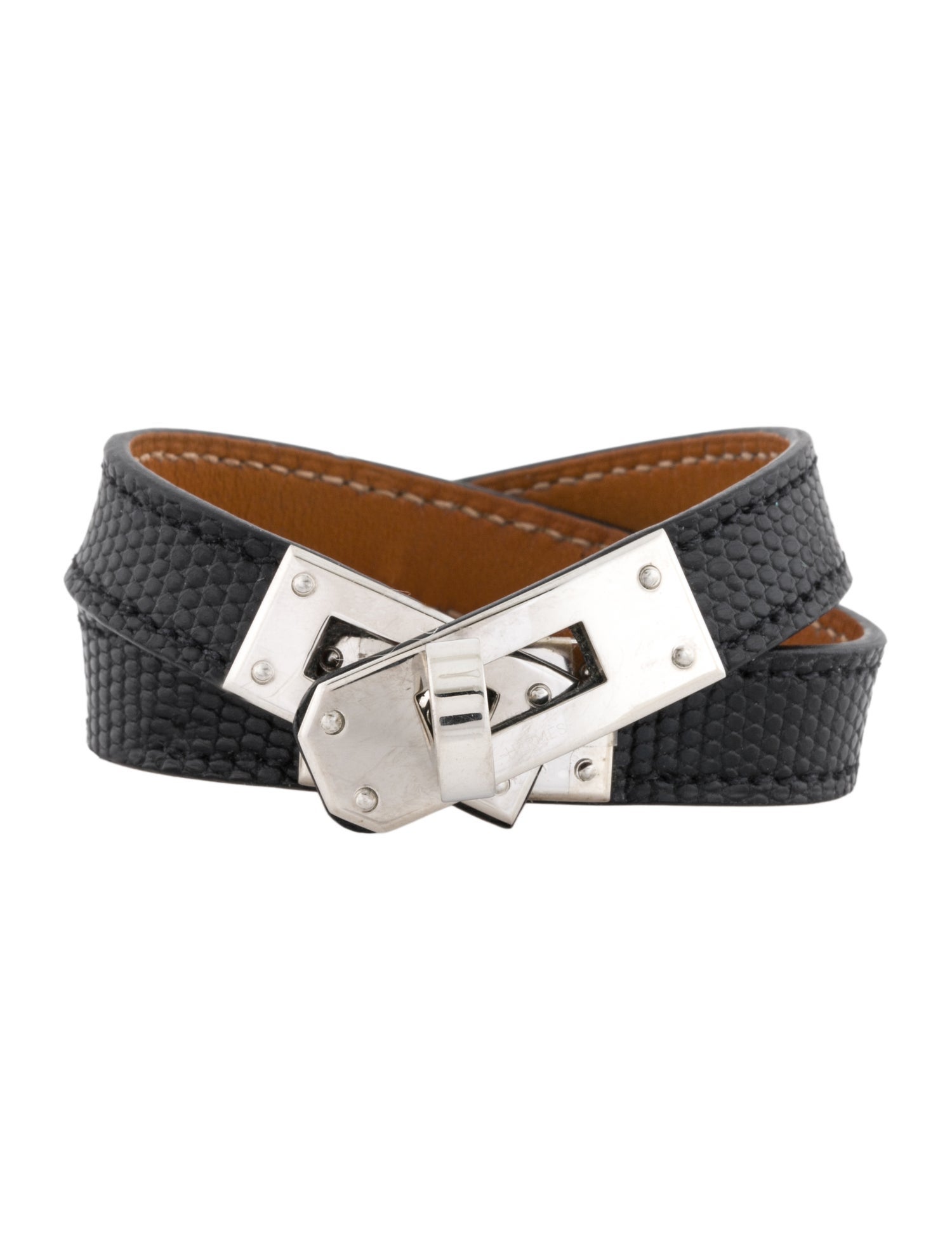 Hermès Lizard Kelly Double Tour Wrap Bracelet