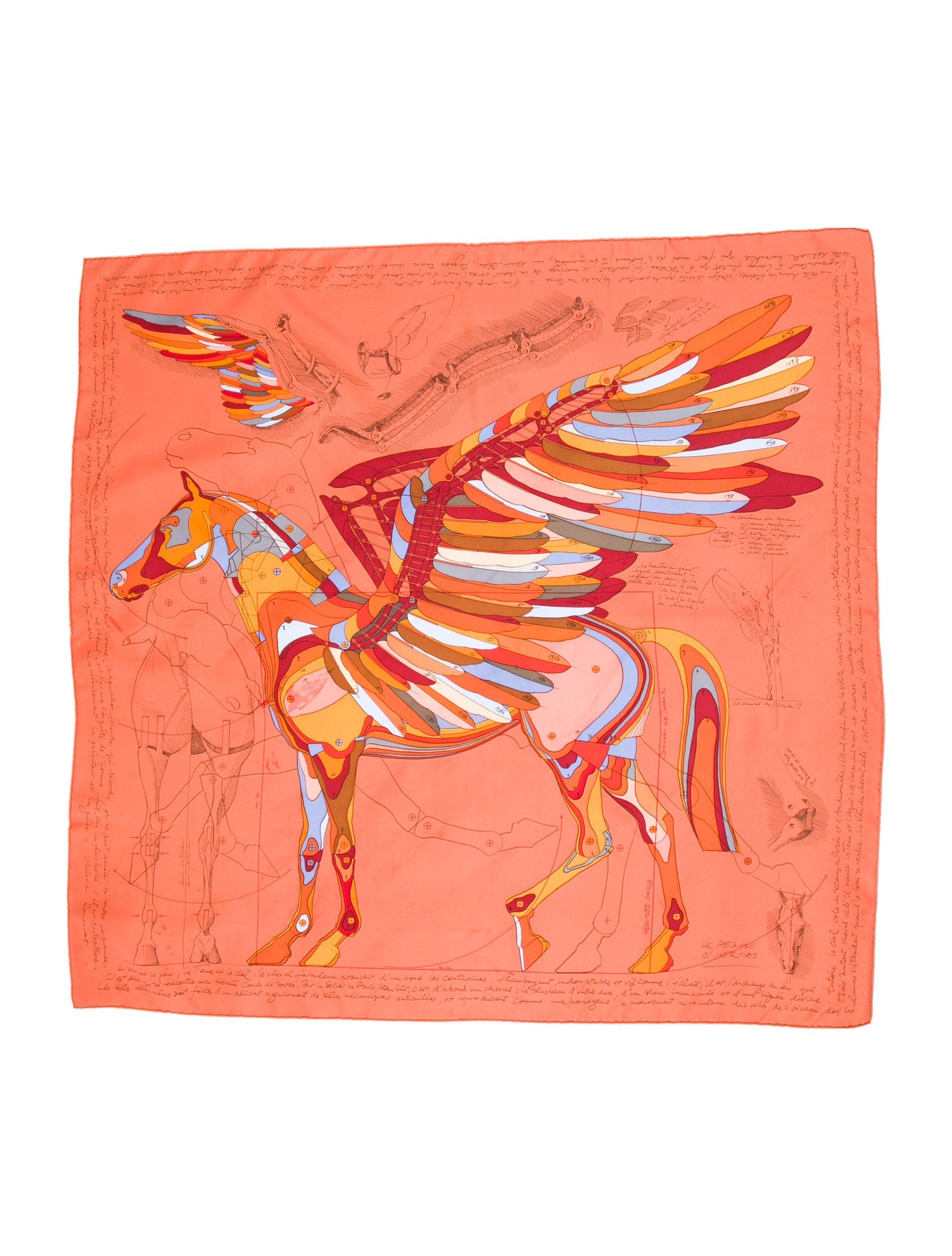 Hermès Le Pegase d'Hermes Silk Scarf