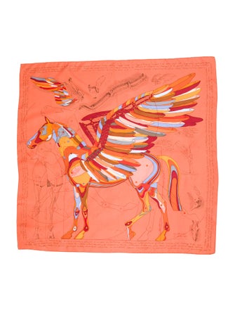 Hermès Le Pegase d'Hermes Silk Scarf