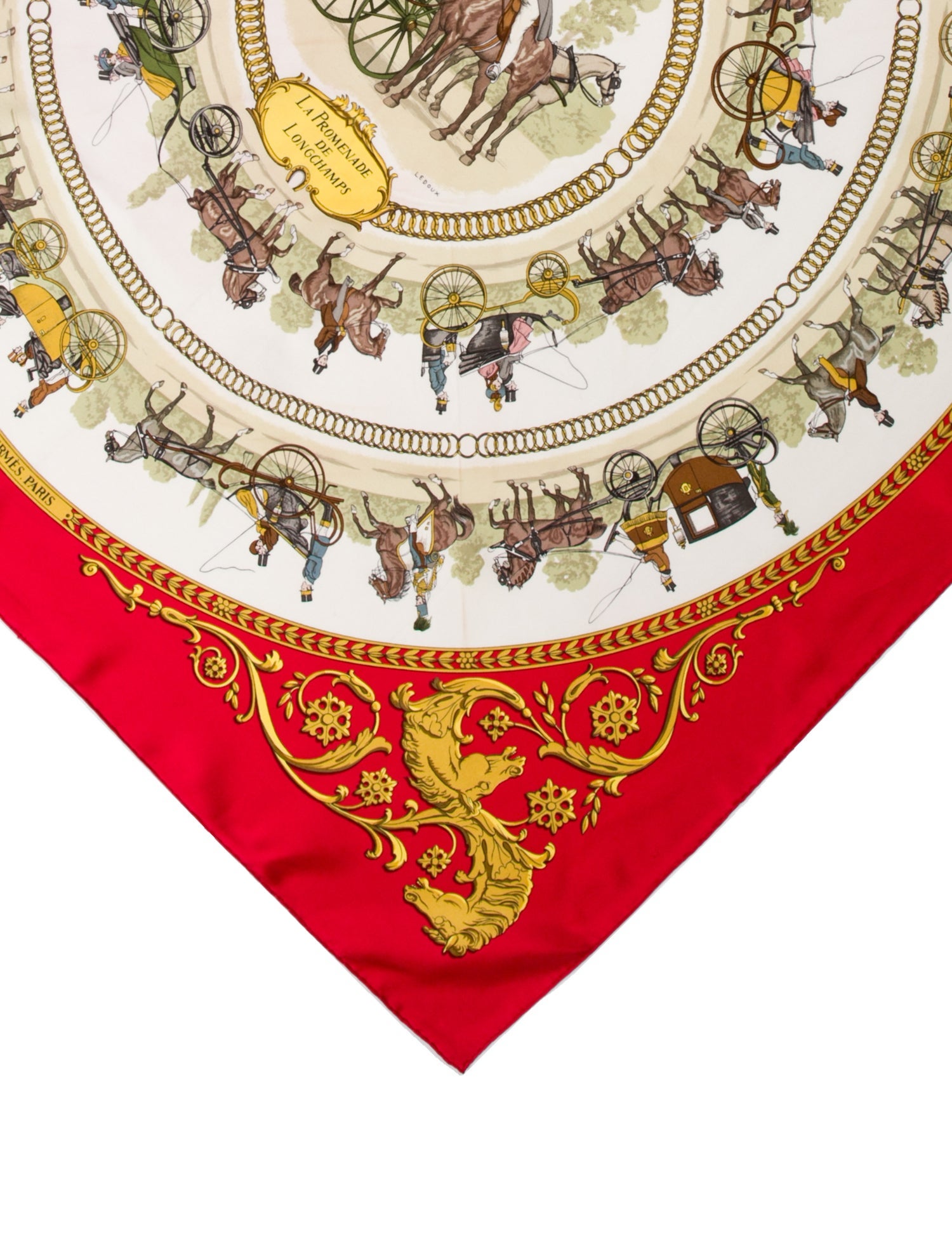 Hermès La Promenade De Longchamps Silk Scarf