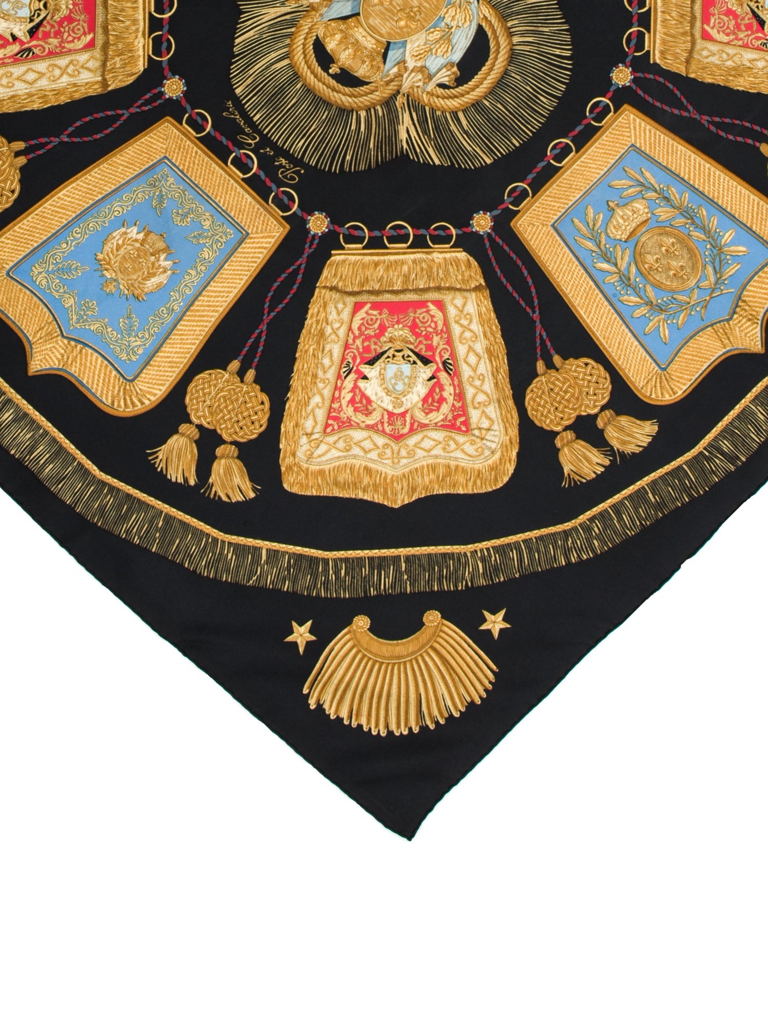 Hermès Poste et Cavalerie Silk Scarf