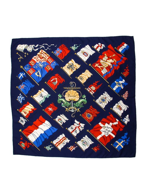 Hermès Pavois Silk Scarf