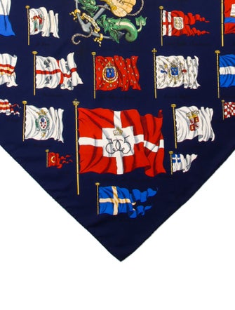 Hermès Pavois Silk Scarf