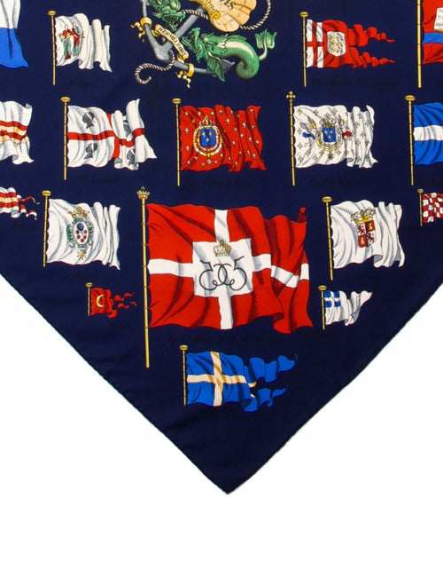 Hermès Pavois Silk Scarf