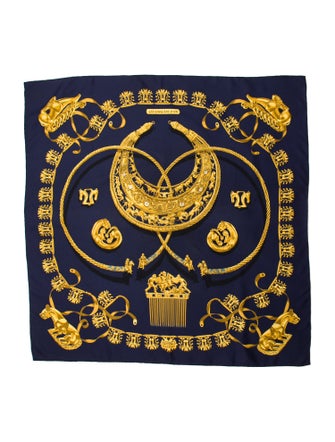 Hermès Les Cavaliers d'Or Silk Scarf