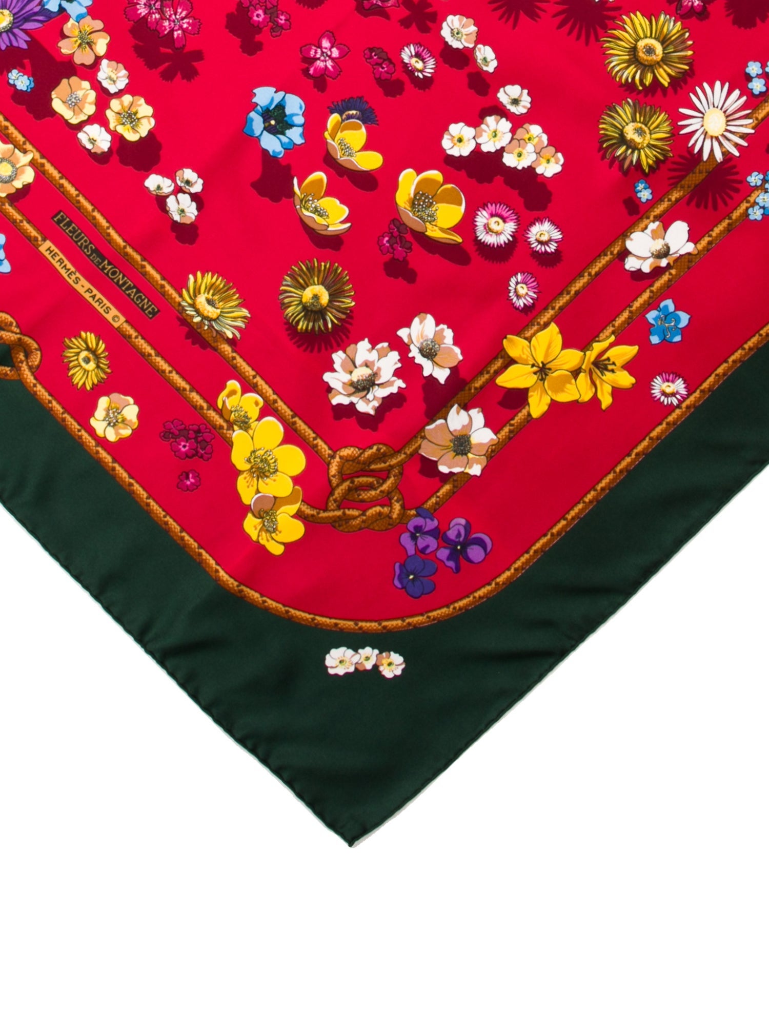 Hermès Fleurs de Montagne Silk Scarf