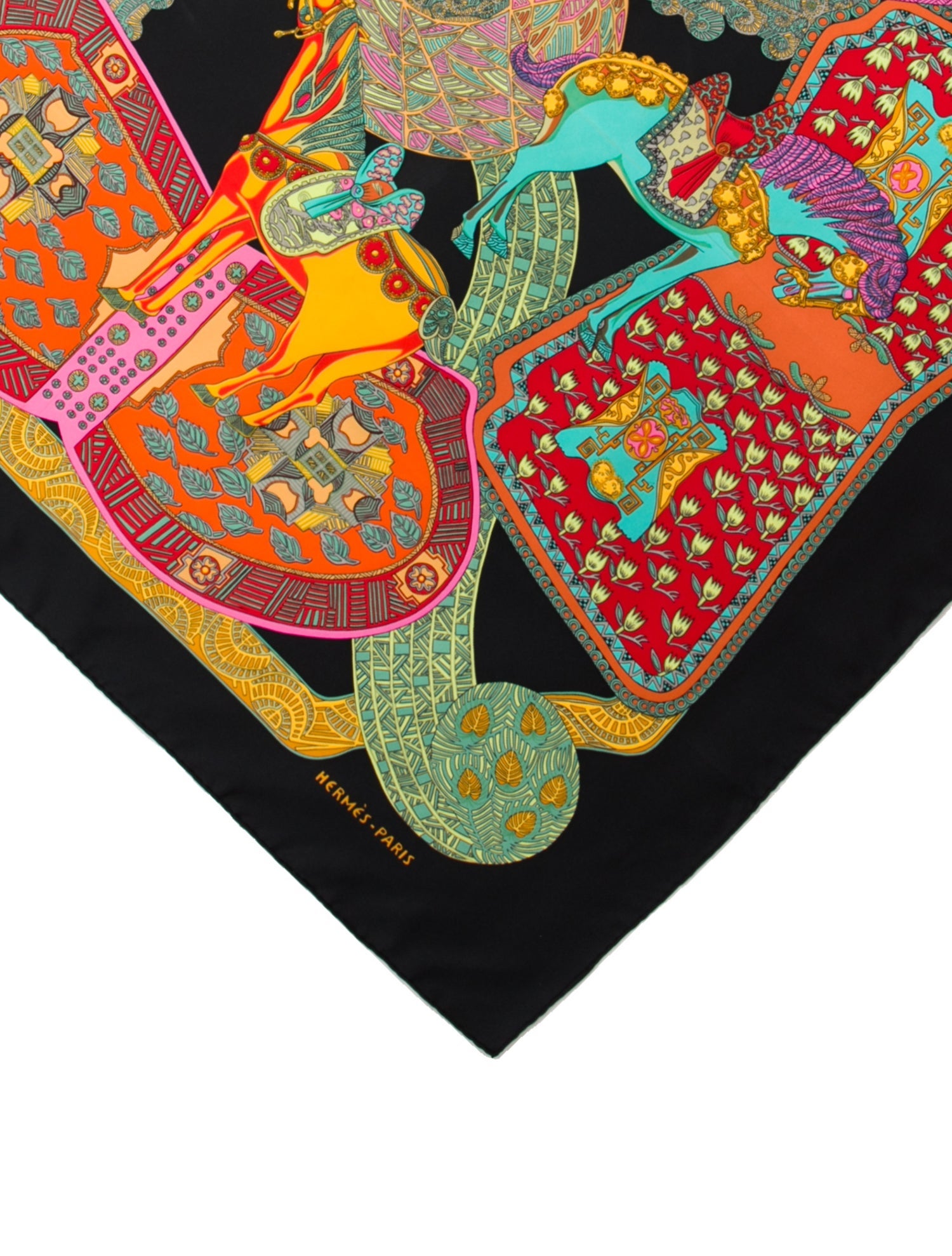 Hermès Art Des Steppes Silk Scarf