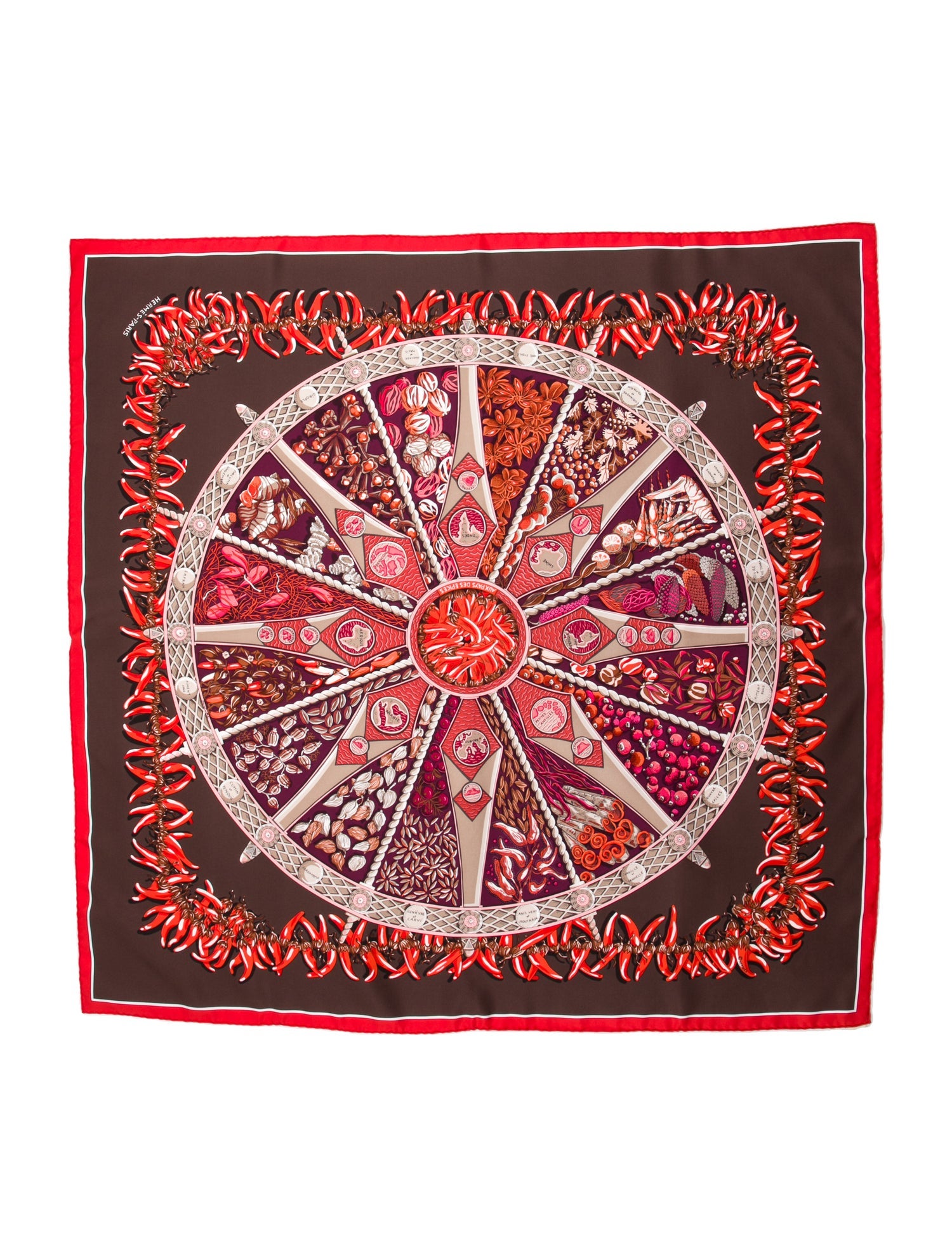 Hermès Aux Pays des Epices Silk Scarf w/ Tags