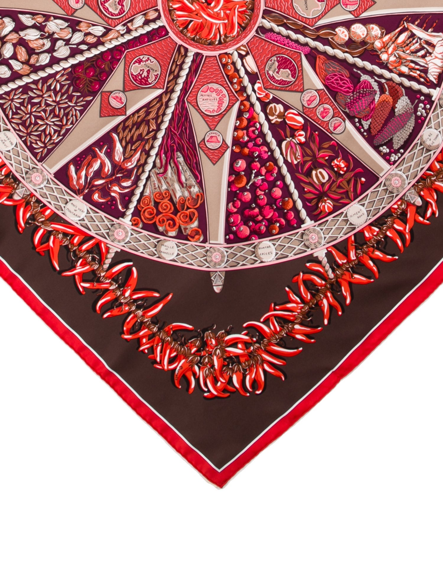 Hermès Aux Pays des Epices Silk Scarf w/ Tags