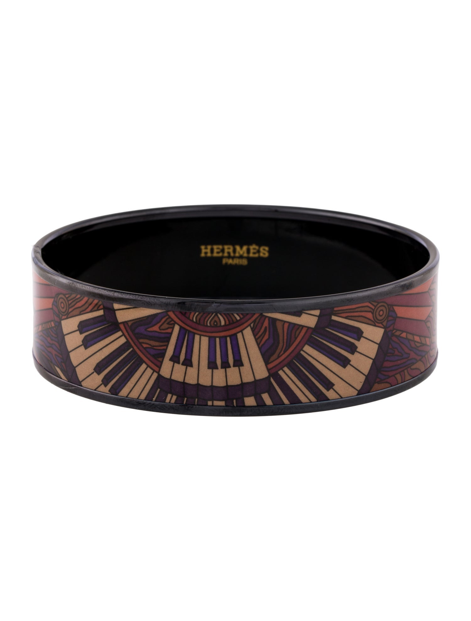 Hermès PVD Wide Enamel Bangle