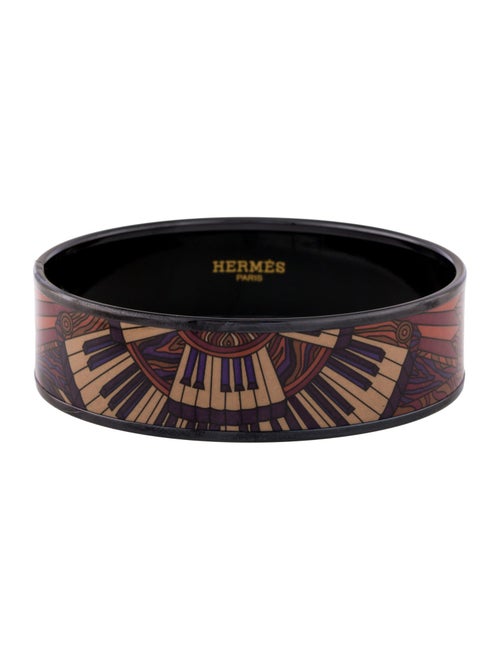 Hermès PVD Wide Enamel Bangle