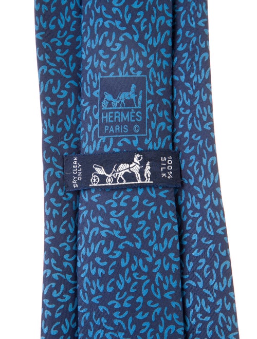 Hermès Silk Printed Tie