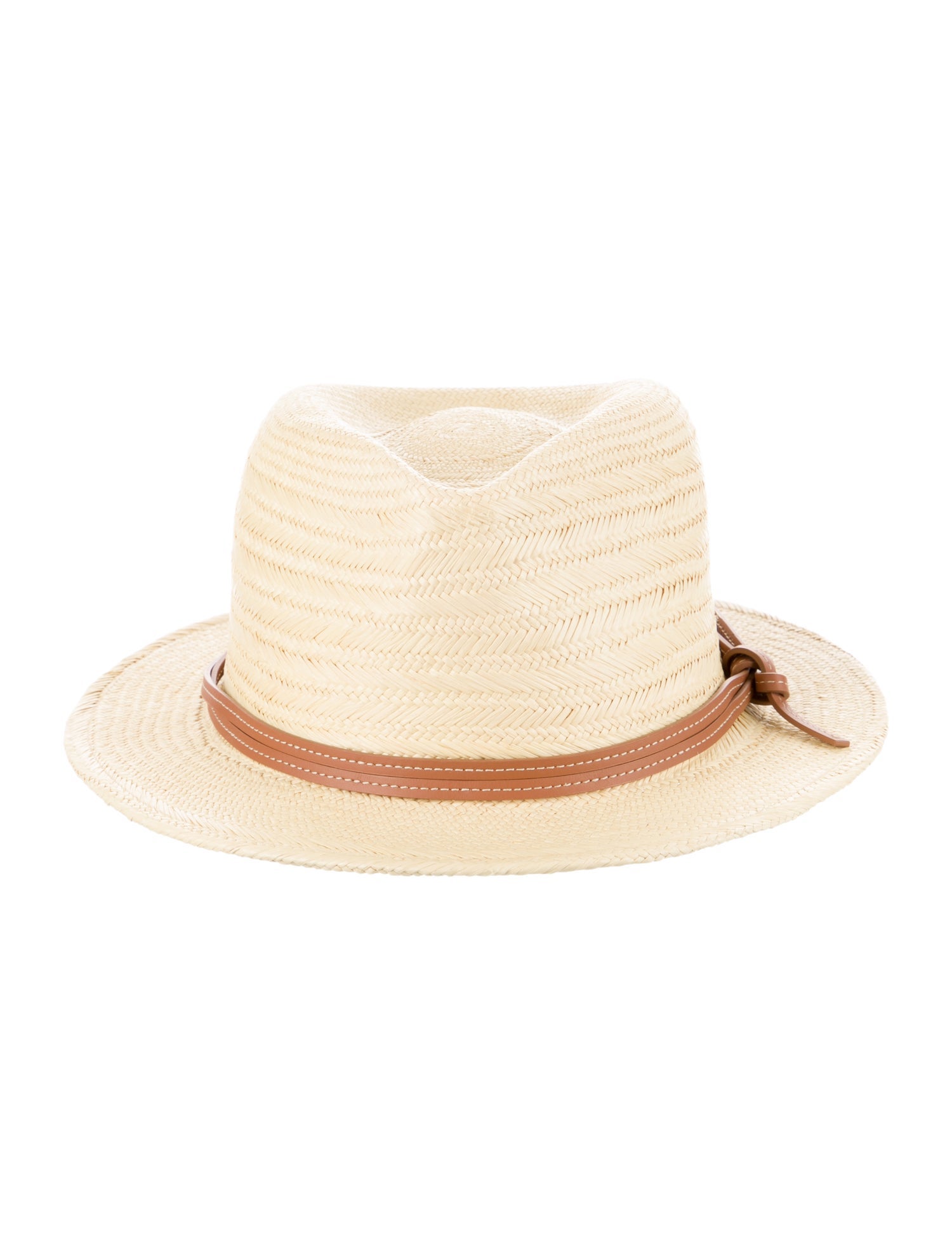 Hermès Straw Fedora Hat
