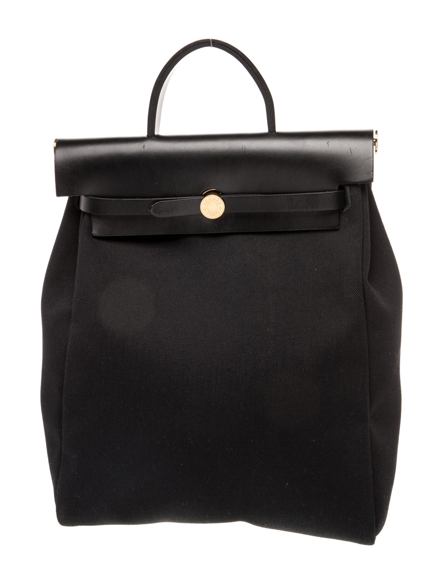 Hermès Toile Herbag a Dos Zip Retourne Backpack