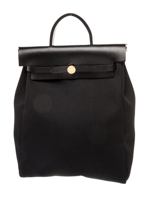 Hermès Toile Herbag a Dos Zip Retourne Backpack
