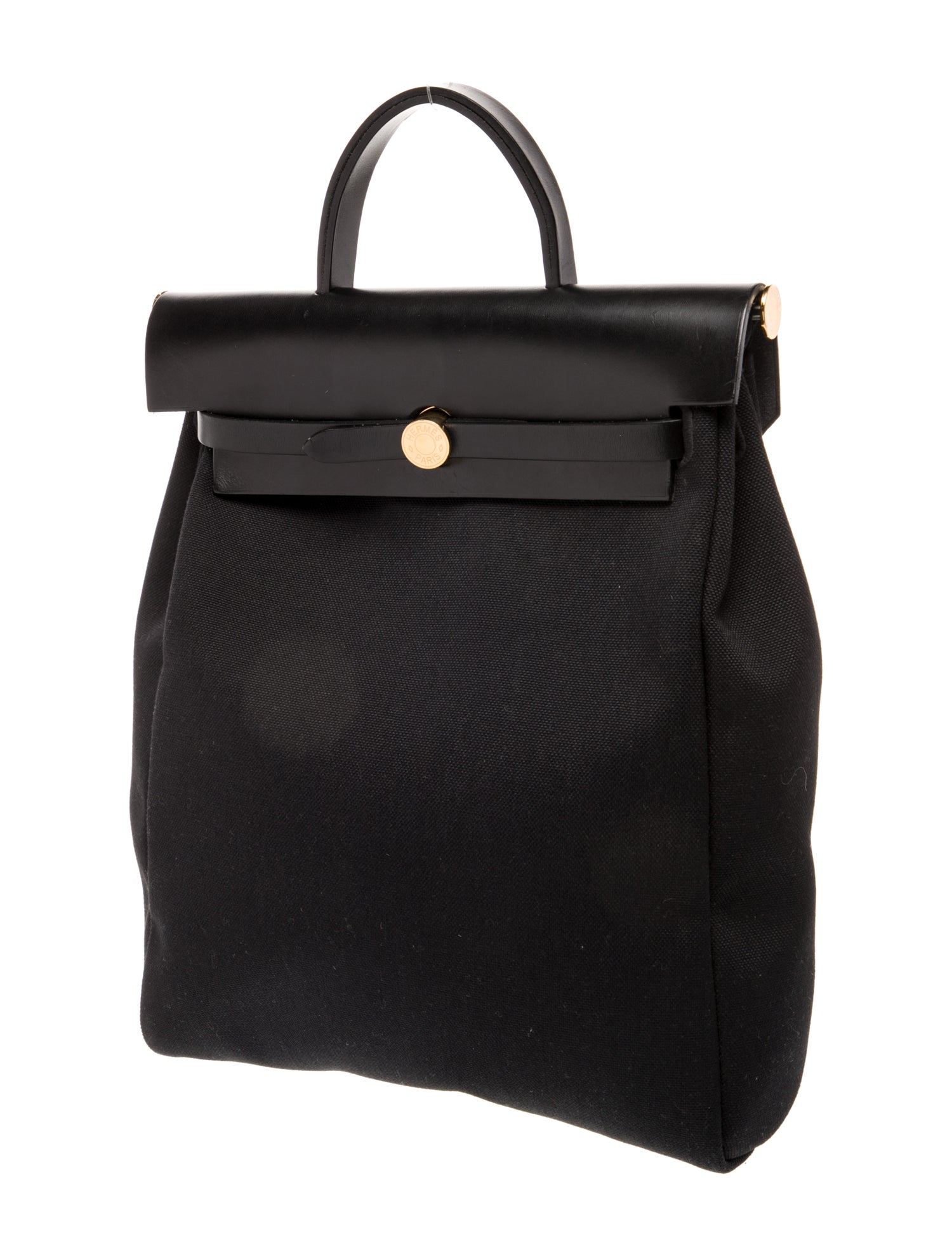 Hermès Toile Herbag a Dos Zip Retourne Backpack