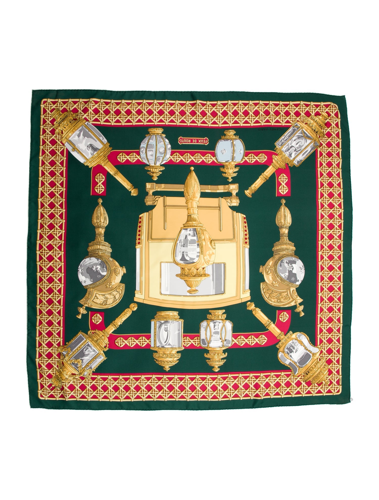 Hermès Feux De Route Silk Scarf