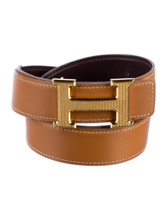 Hermès Reversible 32 mm H Strié Belt Kit