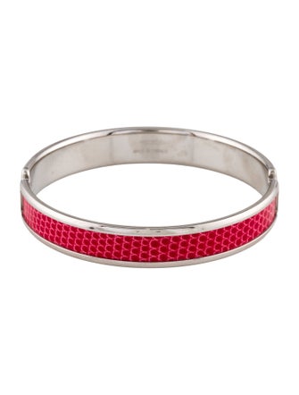 Hermès Lizard Olympe Bangle Bracelet