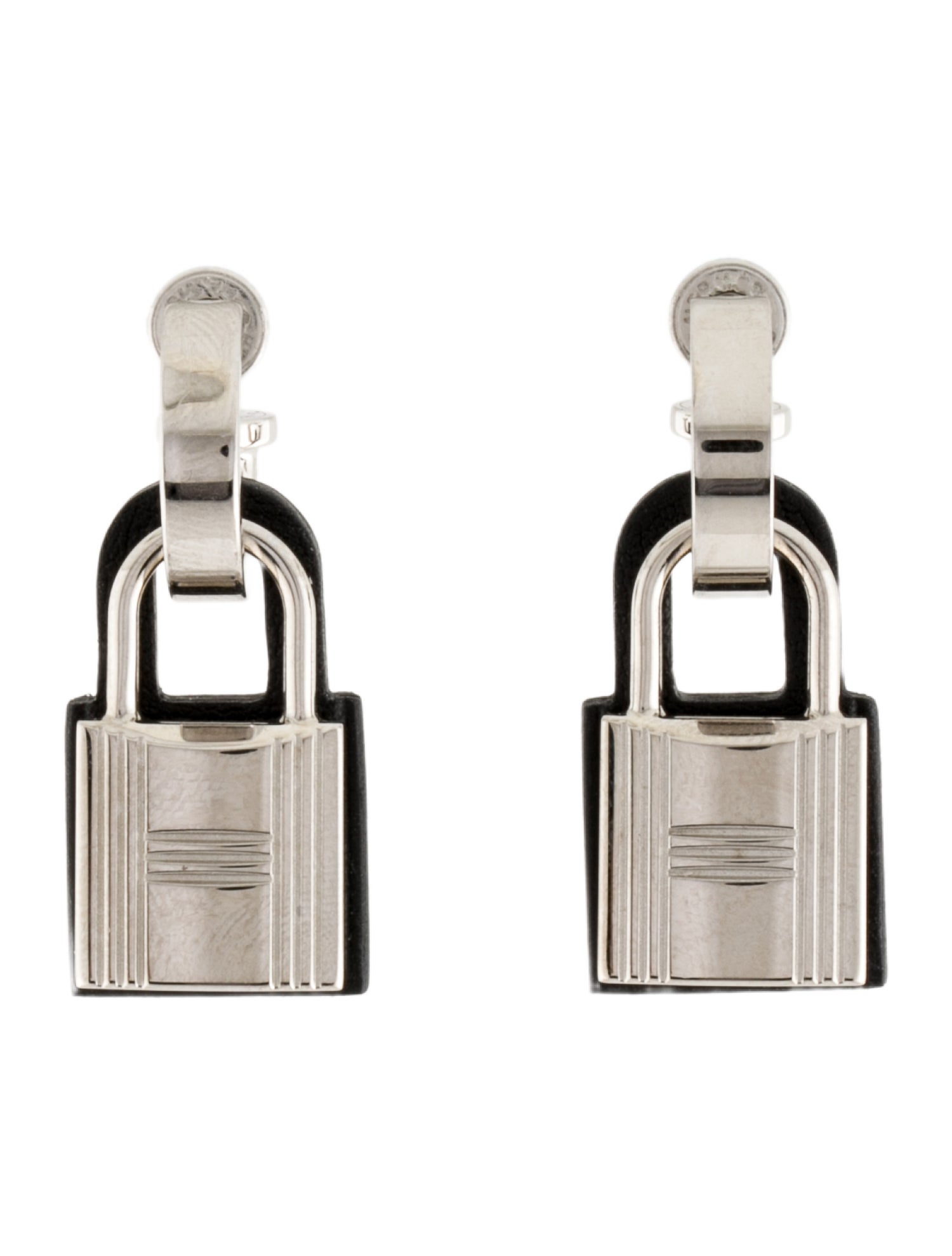 Hermès Leather O'Kelly Drop Earrings