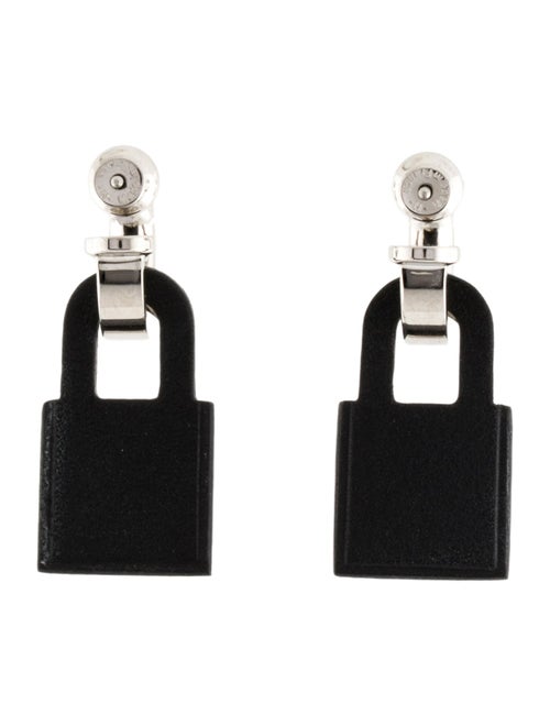 Hermès Leather O'Kelly Drop Earrings