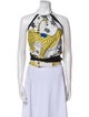 Hermès Printed Halterneck Crop Top