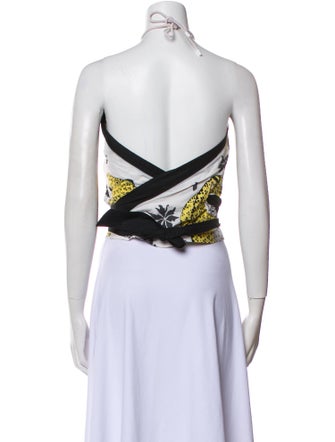 Hermès Printed Halterneck Crop Top