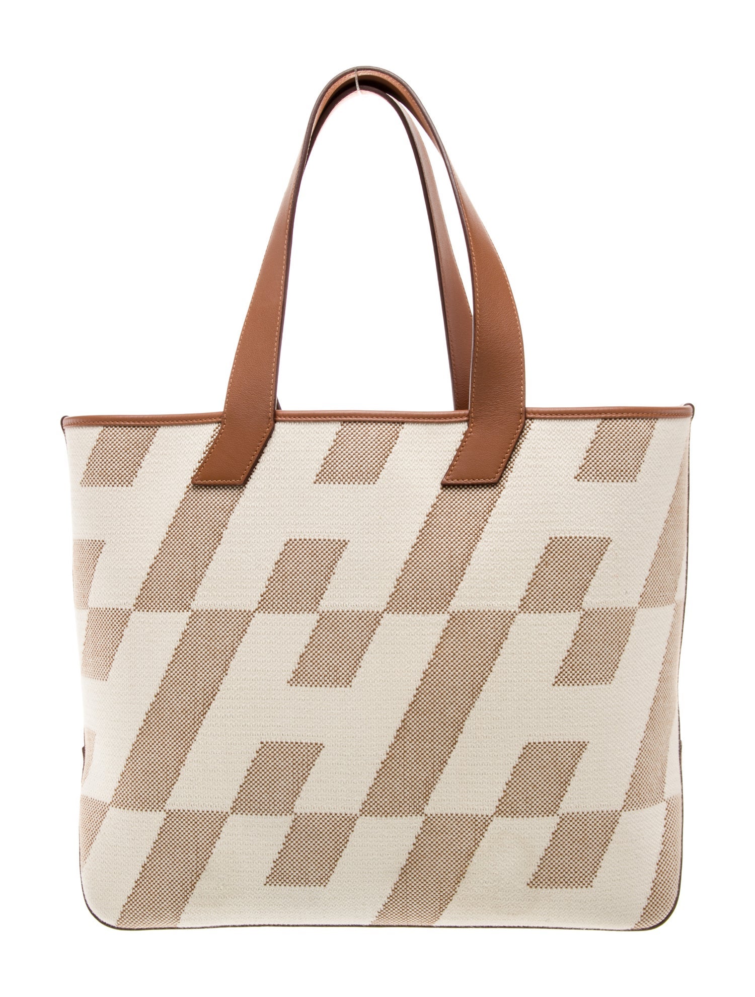 Hermès Toile Cabas H En Bias 40