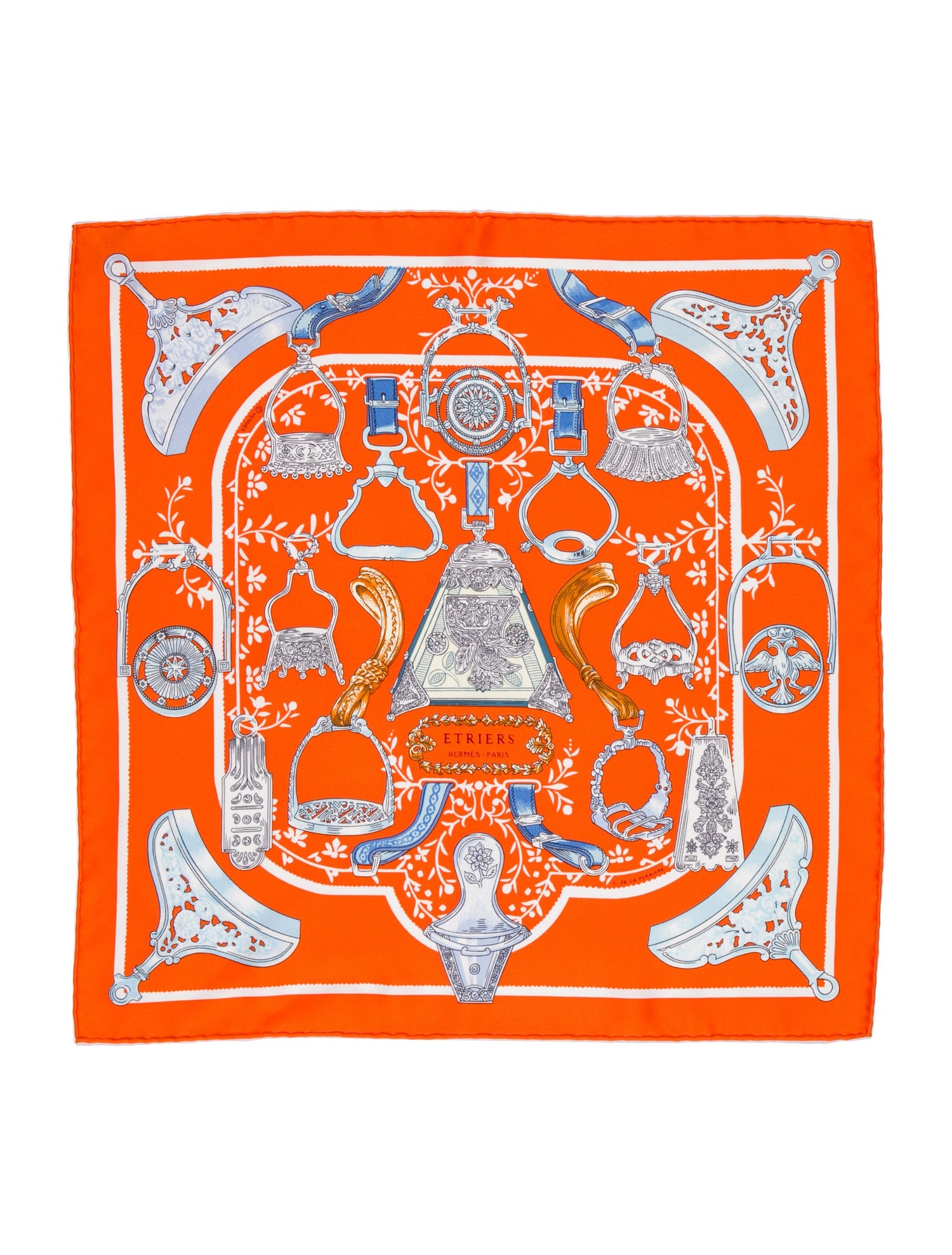Hermès Etriers Remix Silk Scarf