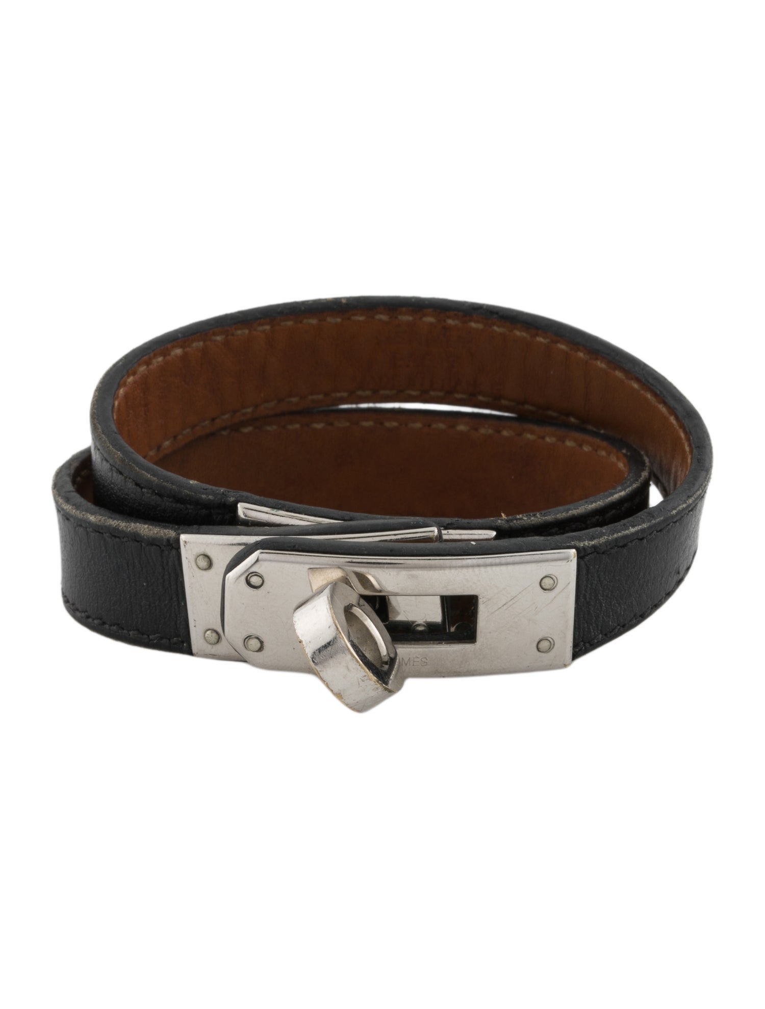 Hermès Leather Kelly Double Tour Wrap Bracelet